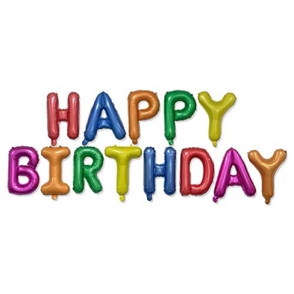 생일레터은박풍선(레인보우)