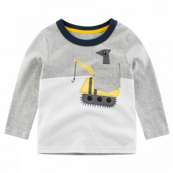 아동복 크레인포켓 아동 긴팔 티셔츠 어린이집 유치원 등원복