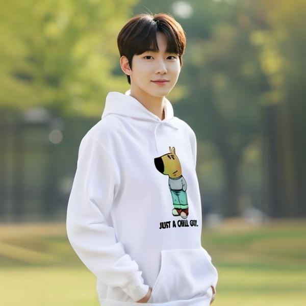 WL CHILLIFE CHILLGUY 칠가이 후드티 MONOCHILL 웃긴 밈 티셔츠 주문제작