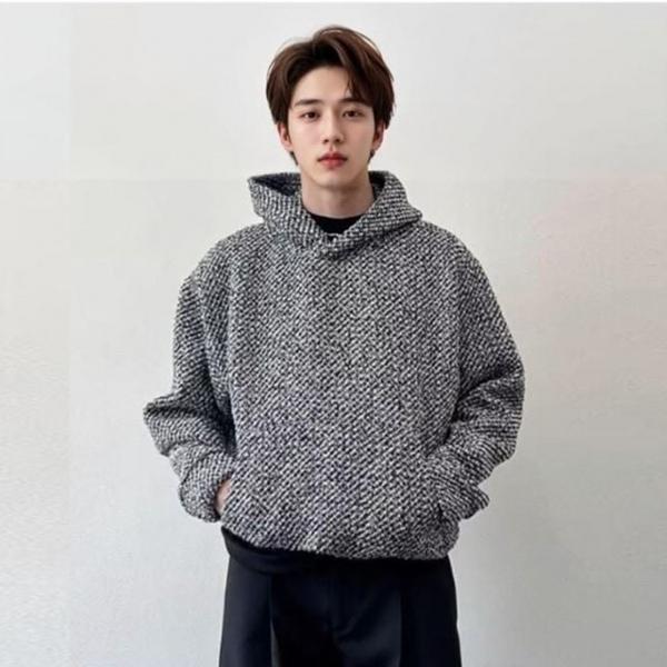 WL 남성 후드티 데일리 패션 밋밋하지 않은 양포켓 심플한 디자인 포켓 간단한 소지품 보관