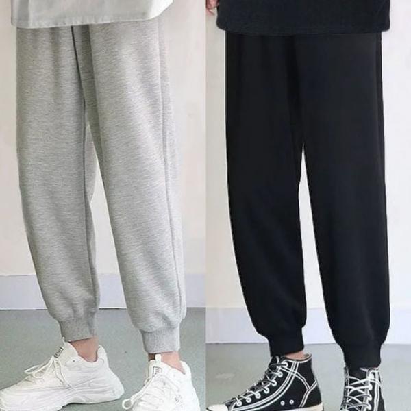 WL 편한바지 허리밴딩 데일리 스트릿웨어 일자핏 트레이
