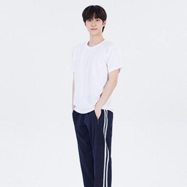 WL 국내생산 두줄 네이비 화이트라인 츄리닝 트레이닝 교복몰