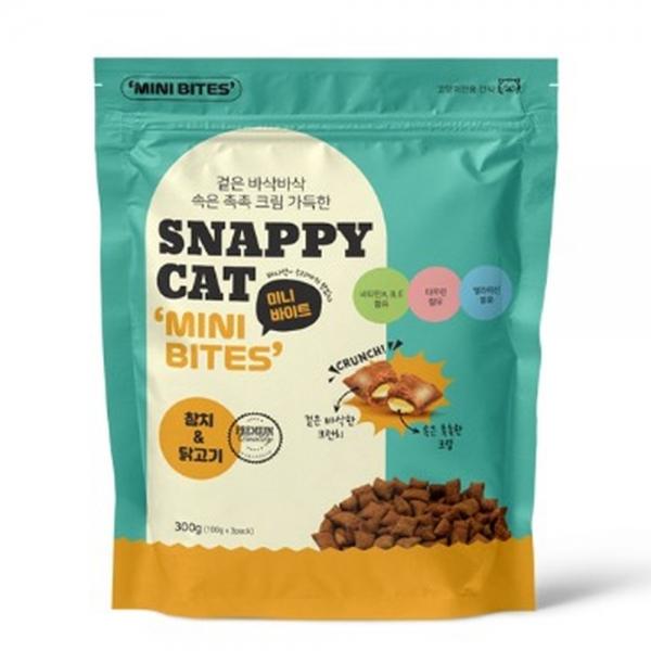 토리 스내피캣 고양이간식 미니바이트 참치 닭고기 300g