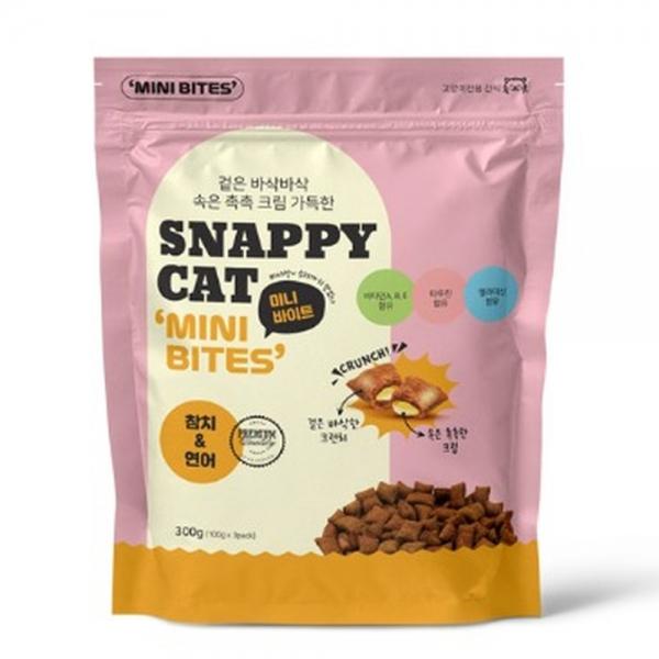 토리 스내피캣 고양이간식 미니바이트 참치 연어 300g