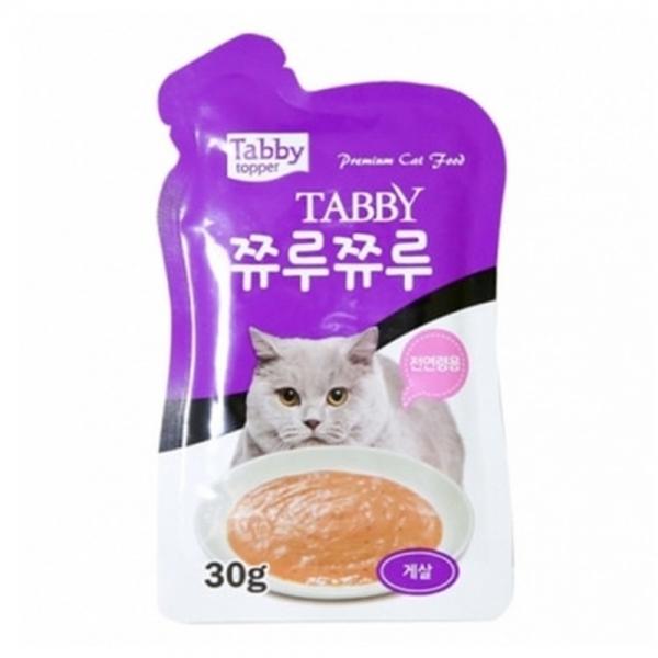 테비 고양이간식 쮸루쮸루 게살 30g x 12개 (1박스)