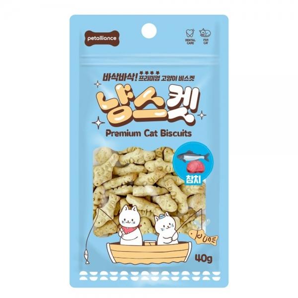 펫얼라이언스 고양이간식 냥스켓 참치 40g x 10개