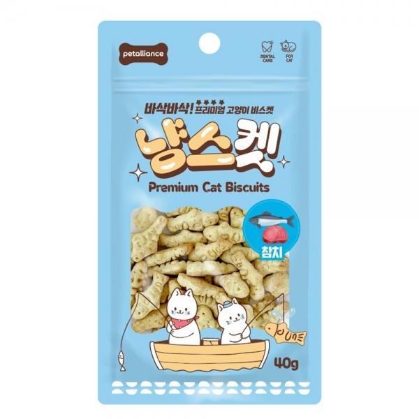 펫얼라이언스 고양이간식 냥스켓 참치 40g x 10개