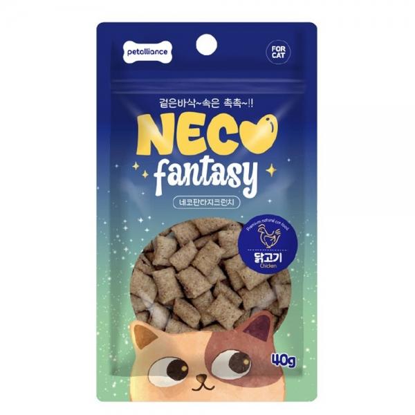 펫얼라이언스 고양이간식 네코판타지 크런치 닭고기 40g x 10개