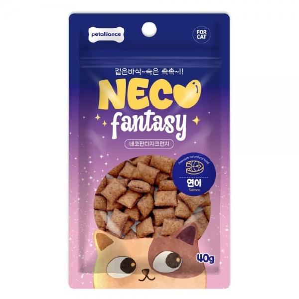 펫얼라이언스 고양이간식 네코판타지 크런치 연어 40g x 10개