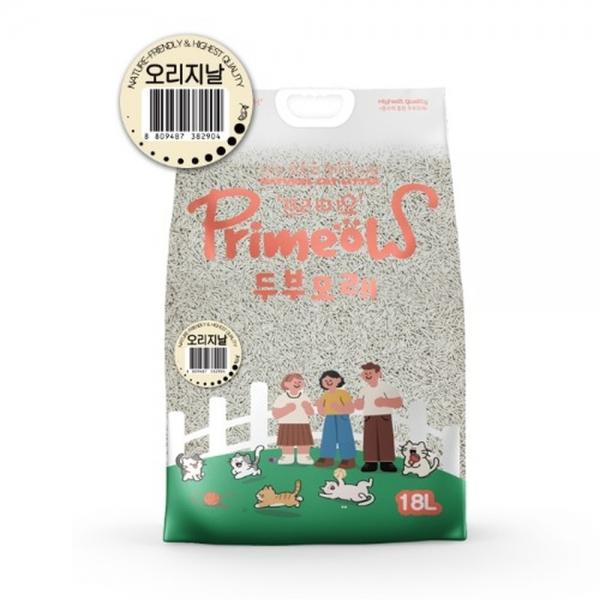 프리미요 고양이 모래 두부모래 18L (오리지날)