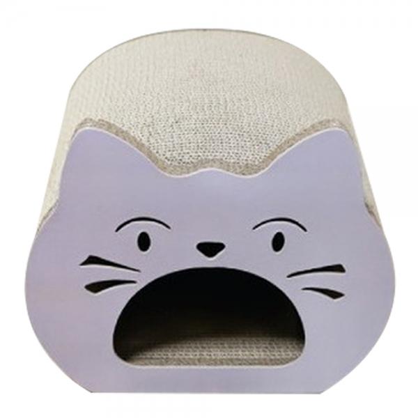 테비 고양이 스크래쳐 고양이얼굴 (그레이)