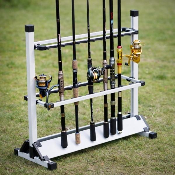 캐스트아크 24구 낚싯대 거치대 실버