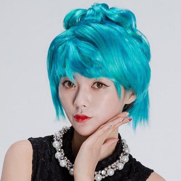 스타일리쉬가발(스카이블루)할로윈 이벤트 행사 가발