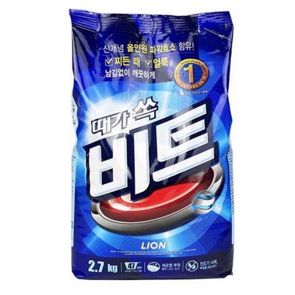 비트 세탁 세제 세탁기 표백 빨래 세제 가루형 2.7kg