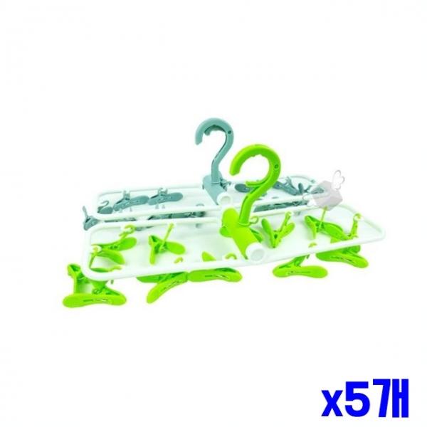 튼튼한 빨래집게형 건조대 12P x5개 접이식건조대