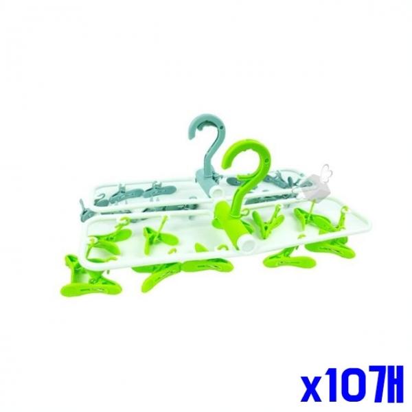 튼튼한 빨래집게형 건조대 12P x10개 접이식건조대