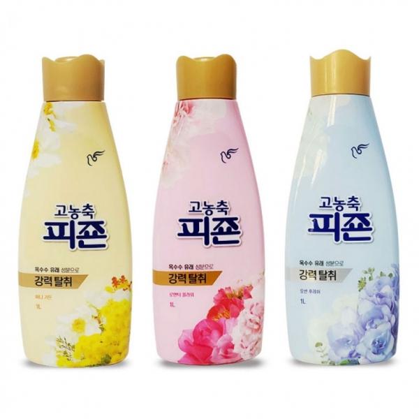 피죤 NEW 고농축 섬유유연제 강력탈취 써니가든 로맨틱플라워 오션후레쉬 세탁 세제