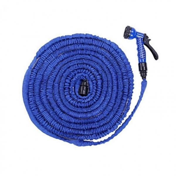 원예 세차 호스 3배 확장 7가지 분사 15M (블루)