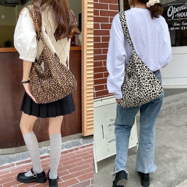 캐쥬얼백 레오파드 대용량 숄더가방