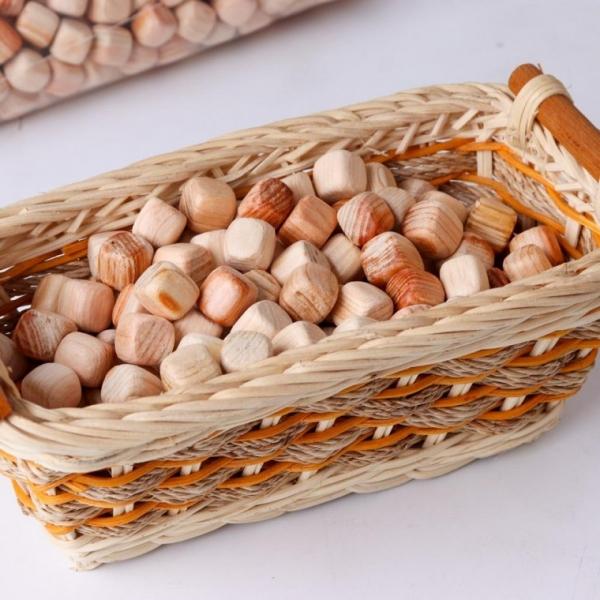 고급놀이큐브 순수편백나무칩 13mm 1kg 오감놀이 입욕제 칩 큐브