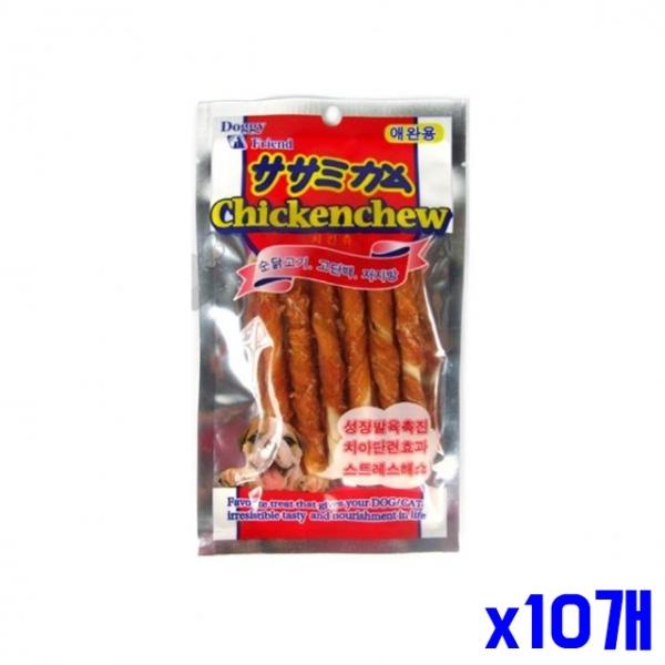 고단백 저지방 애견 간식 치킨 6P x10개 반려견간식