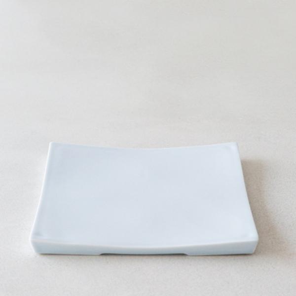 이천도자기 강백자 정사각접시 2호 25cm 그릇 식기 플레이트 대접시