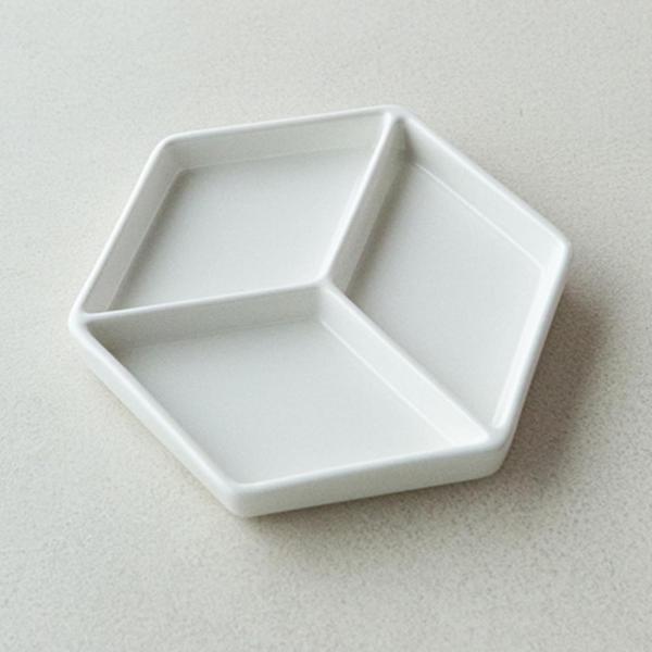 이천도자기 효백자 3구 나눔접시 21cm 식기 그릇 플레이트 대접시