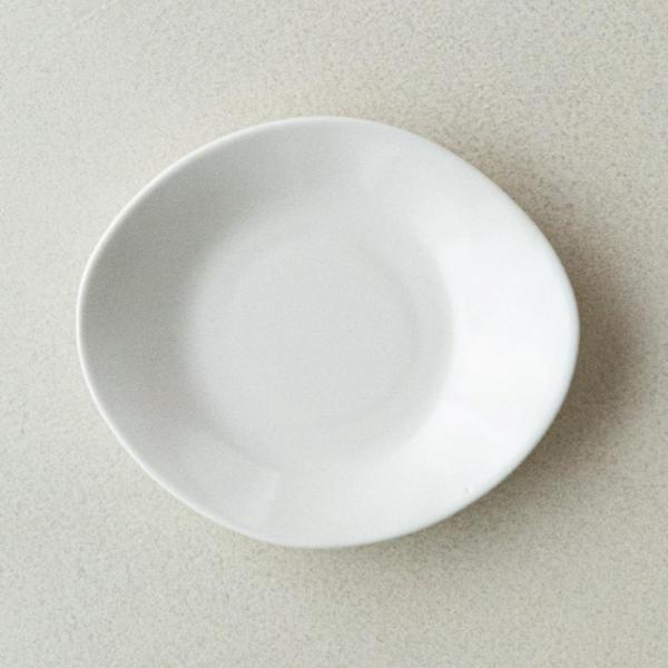 이천도자기 효백자 타원 앞접시 은 17cm 식기 그릇 플레이트 대접시