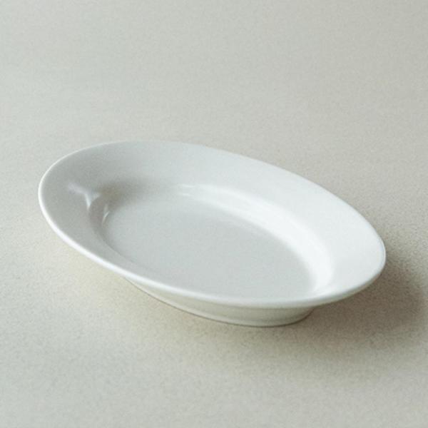 이천도자기 효백자 카루 타원접시 26cm 식기 그릇 플레이트 대접시