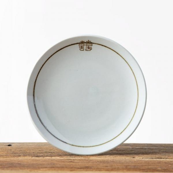 이천도자기 희고백자 앞접시 1호 15.4cm 그릇 식기