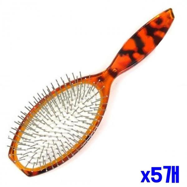 호피무늬 철 쿠션빗 대형 x5개