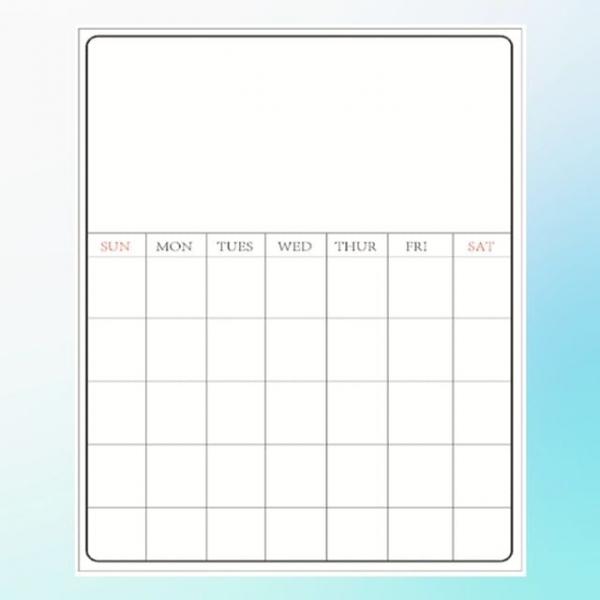 WL 다용도 계획표 시트 실용적 식단표 현관문 월간 보드