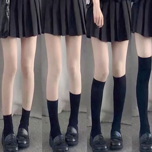 WL 니삭스 발목양말 여자 스타킹 오버 롱 무릎 골프 여성