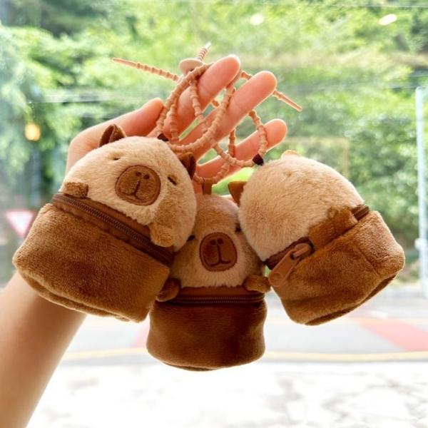 WL (별별창고)G 잠자는 카피바라 동전지갑 코인 케이스