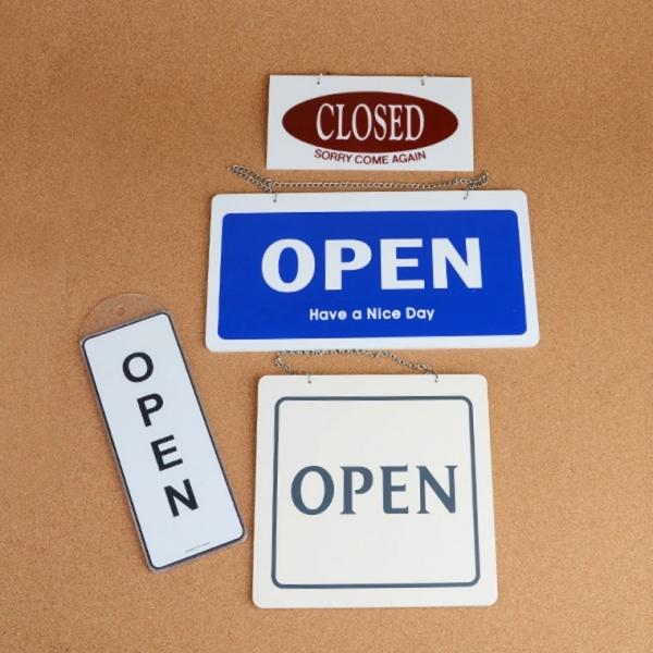 OPEN CLOSED 오픈클로즈 양면 사인걸이