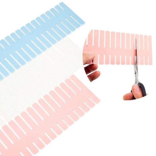 WL 서랍 칸막이 길이 조절 맞춤 DIY 정리 수납 파티션 4개입 1세트