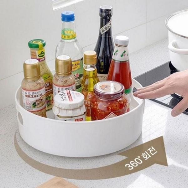 WL 360도 회전 공간활용 수납트레이 소품정리함 정리함