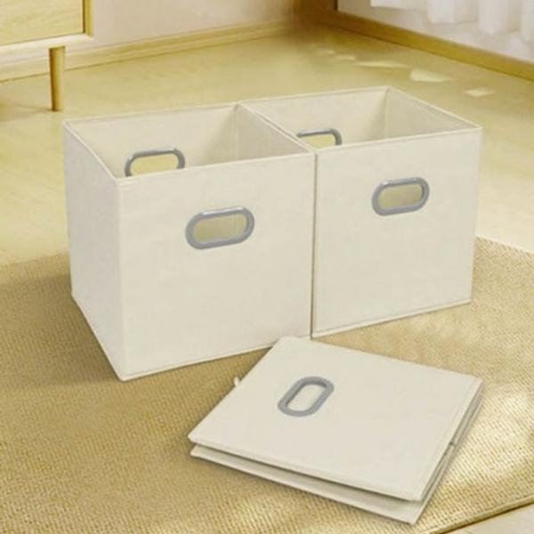 WL 접이식 수납  옷정리함 소품 보관 케이스 오픈형 패브릭 쉬운 정리