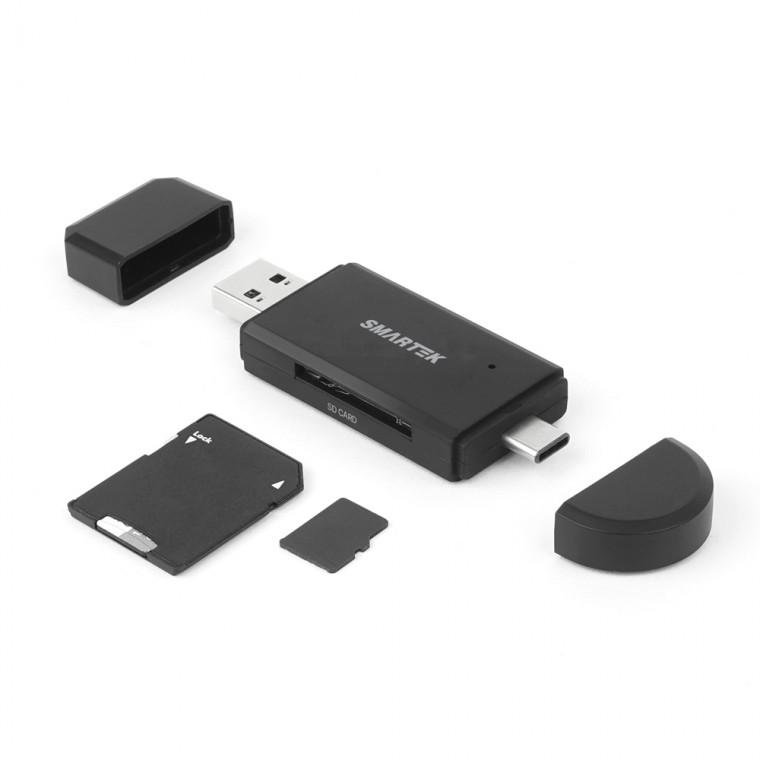 [후니케이스] 스마텍 C + USB 멀티 OTG 카드리더기 ST-AH200