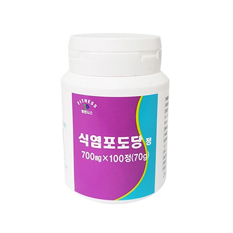 식염포도당 100정 식용포도당 알약형 폭염 더위 여름 대비 탈수 마라톤 야외활동