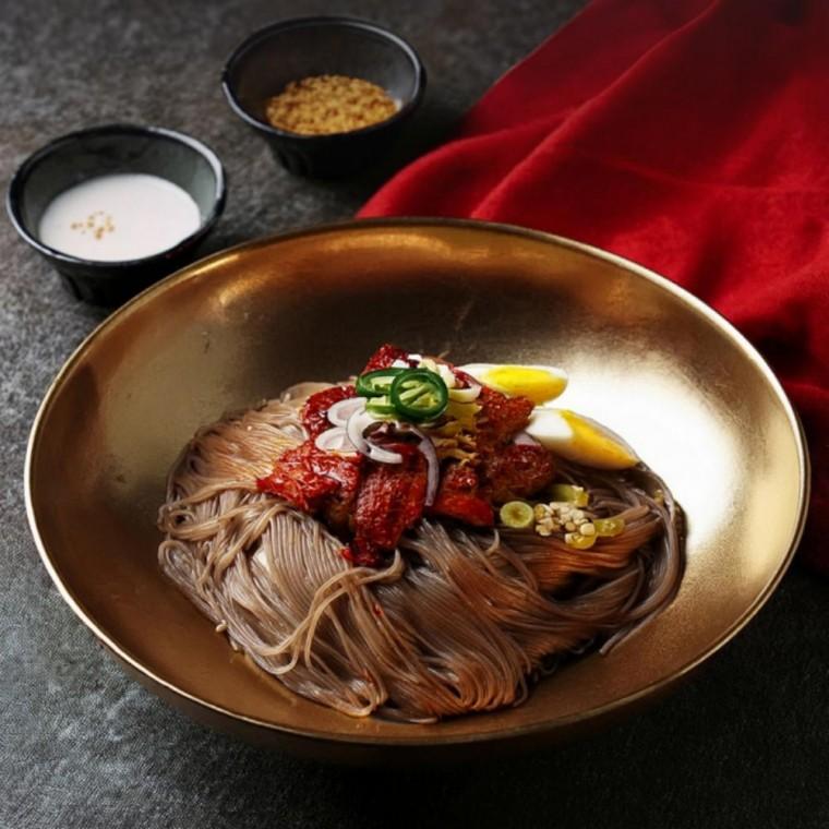 물냉면 세트 여름 시원한 캠핑밀키트 4인 간편조리 비빔냉면 2인분밀 캠핑요리