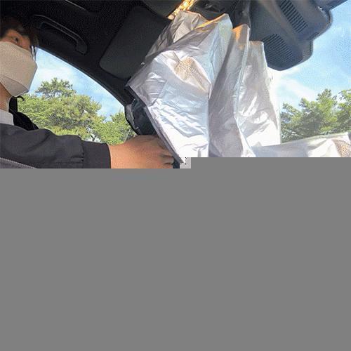 [POIPOI썬브렐라] 차량용 햇빛가리개 프리미엄 티타늄 차량 햇빛 가림막 커튼 자외선차단 우산 캠핑 차박