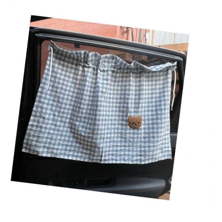 차량용 흡착식 햇빛가리개 커튼 블루 카커튼 차량창문햇빛가리개 차량암막커튼 차햇빛가리개 차량용커튼