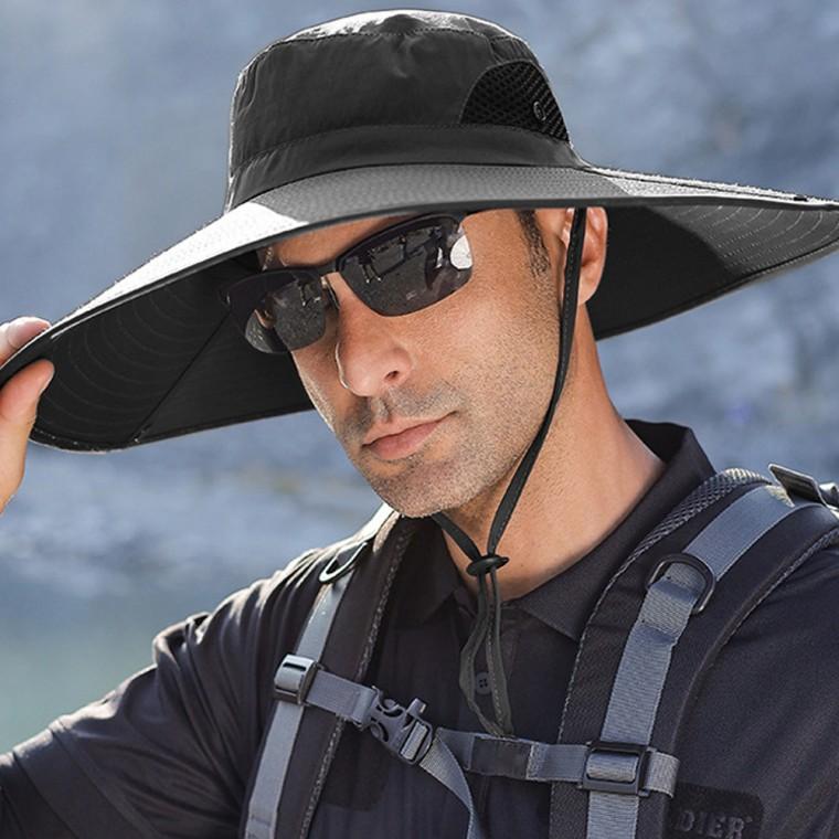 헬프그린 남자 등산 낚시 차양 모자 벙거지 빅사이즈 대두 남성 챙넓은모자 정글 캠핑 햇빛가리개