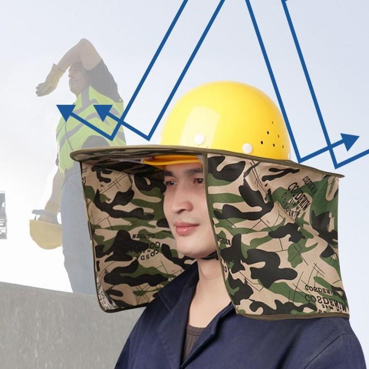 안전모 여름 그늘막 목그늘 썬캡 차양 햇빛가리개 막 가리개 모자덮개 햇빛