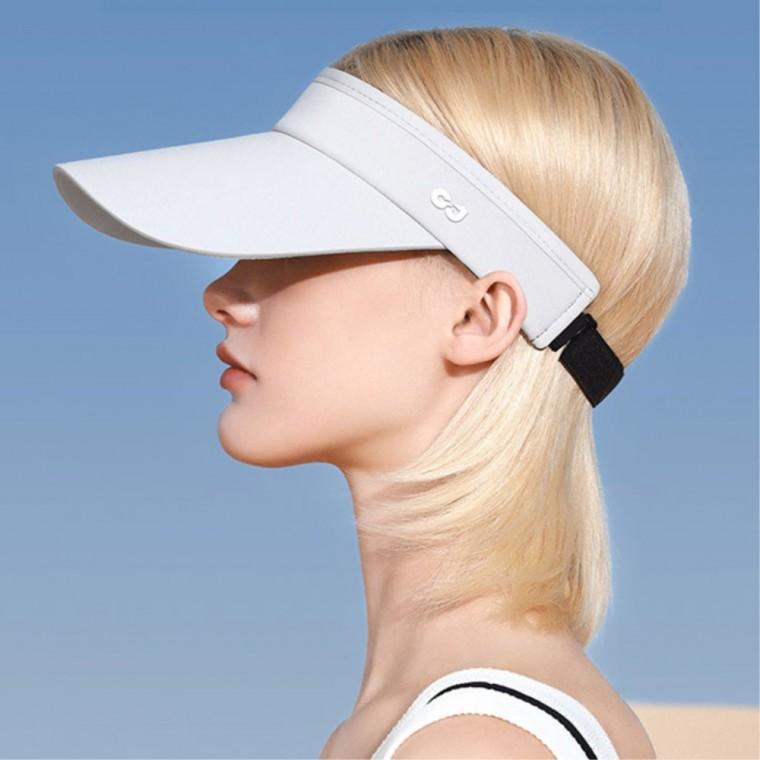 세련된스타일 골프 햇빛차단 여성선캡 러닝 햇빛차단모자 냉감 테니스썬캡