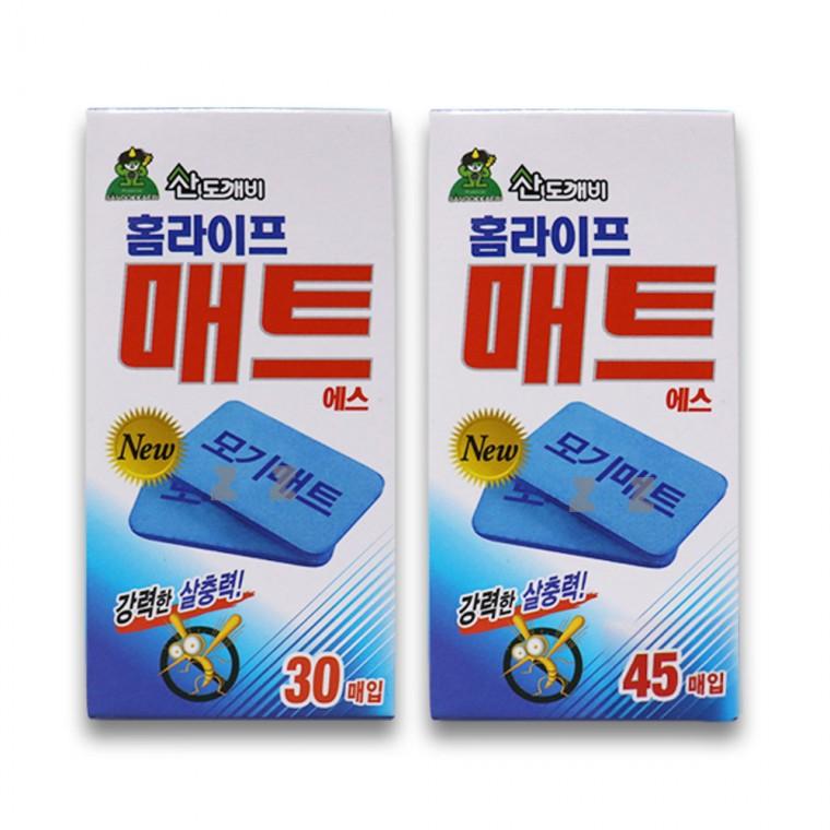 산도깨비 홈라이프 매트 에스-H/리필/교체용/모기약/여름/매트형/모기향/홈토피아/벌레퇴치/전