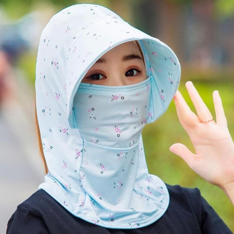 여자 얼굴햇빛가리개 골프썬캡 플라워그린 여성 자외선차단 골프 모자 여자