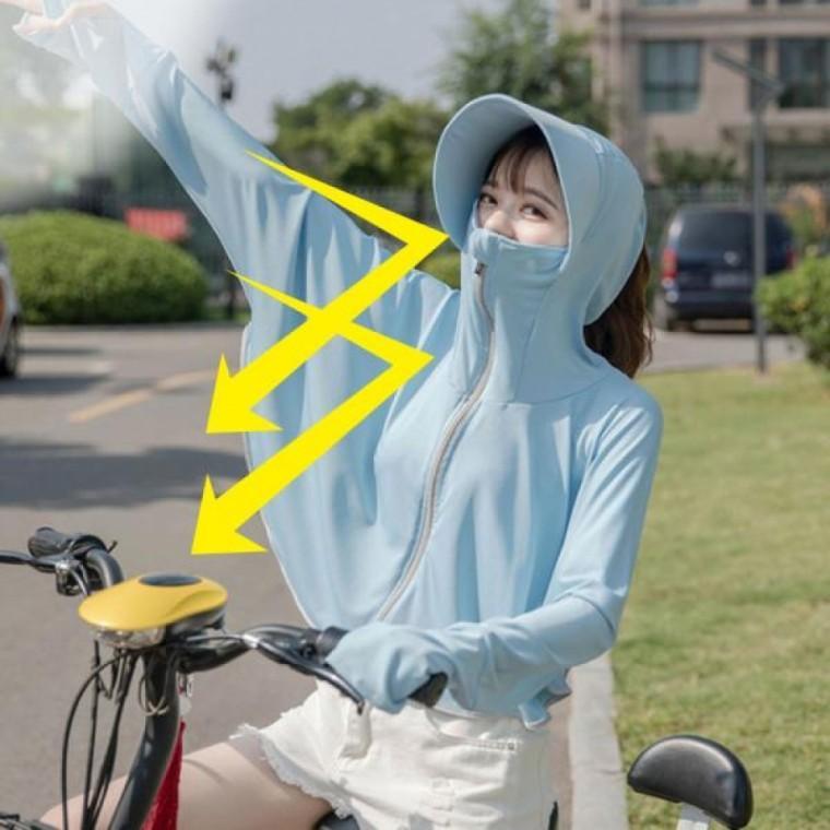 햇빛 차단 후드집업 썬캡 여름 농사 모자 자외선 마스크