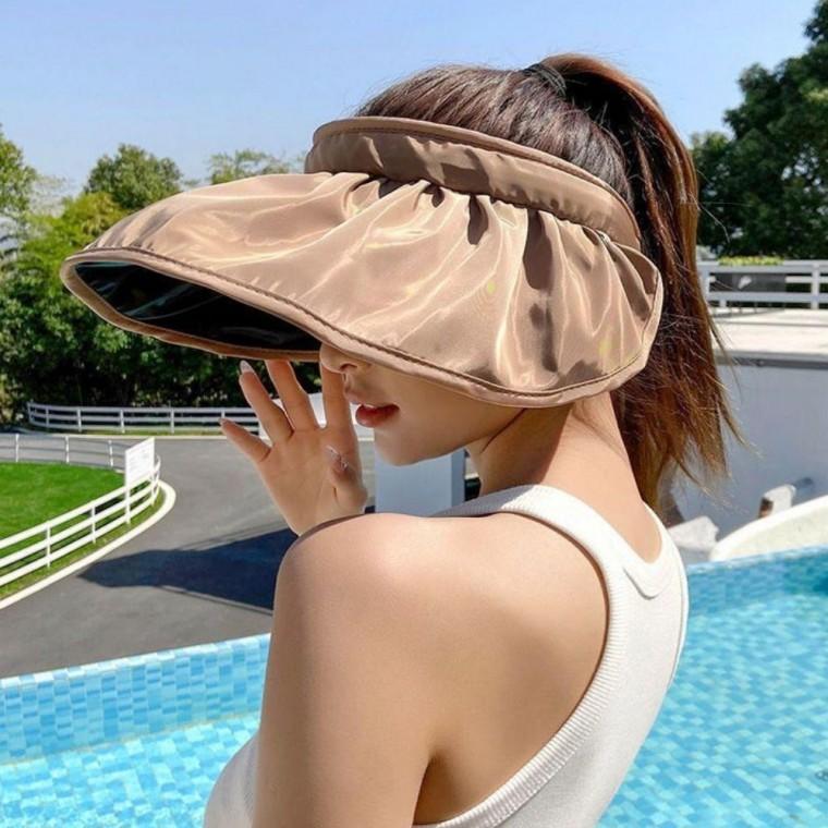 헤어밴드 여름모자 햇빛차단썬캡 넓은챙 시원한모자 피부보호 돌돌이 햇빛차단모자 썬캡 여성 원픽